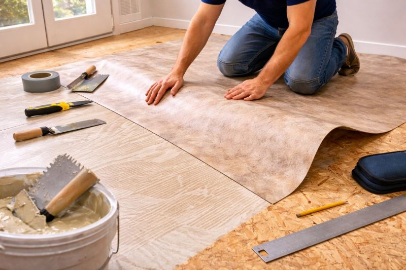 Sheet Vinyl Installation in Mckinney, TX